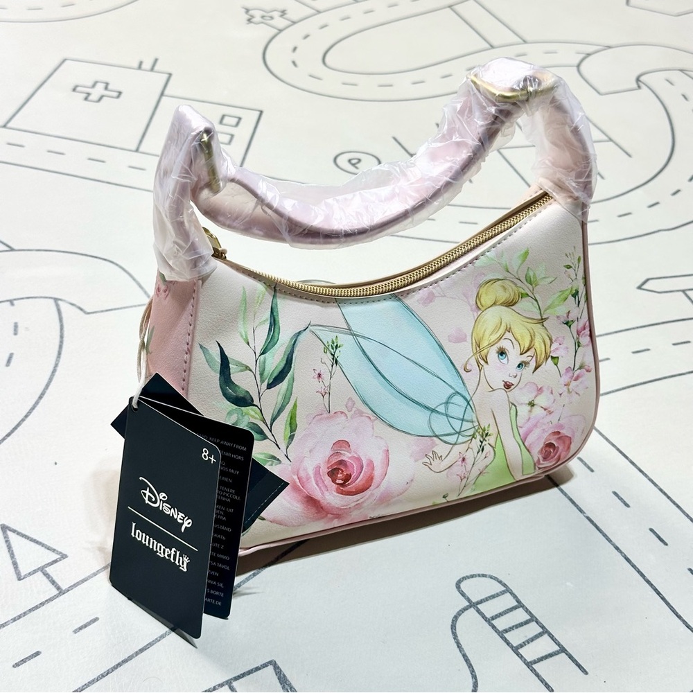 Loungefly Disney Tinker Bell Flora Baguette - Picture 6 of 9